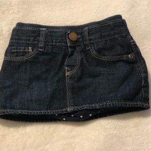 Girls Jean Skirt 0-3m